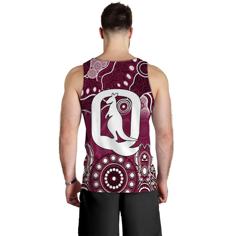 Queensland Maroons Men Tank Top  Aboriginal  LT6