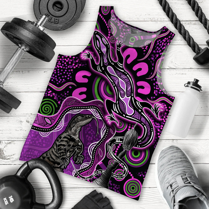 aboriginal-lizard-men-tank-top-pink-color