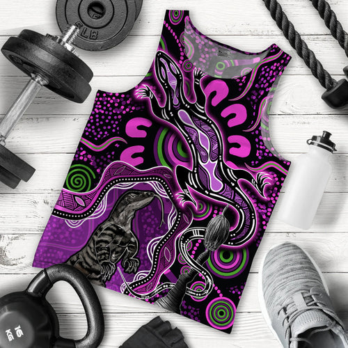 aboriginal-lizard-men-tank-top-pink-color