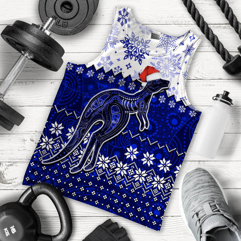 aboriginal-christmas-2022-kangaroo-men-tank-top-blue-style