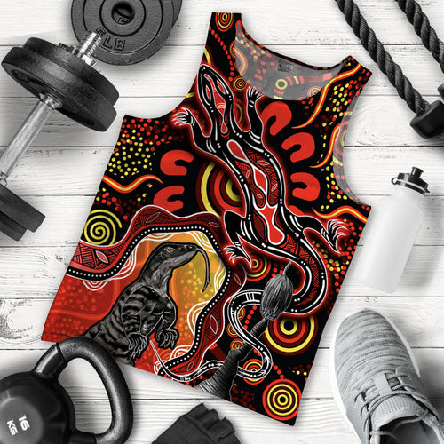 aboriginal-lizard-men-tank-top-red-color