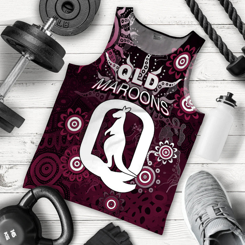 QLD Maroons Men Tank Top  Aboriginal  LT6