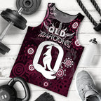 QLD Maroons Men Tank Top  Aboriginal  LT6
