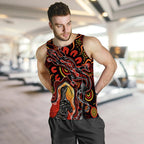 aboriginal-lizard-men-tank-top-red-color