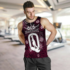 QLD Maroons Men Tank Top  Aboriginal  LT6