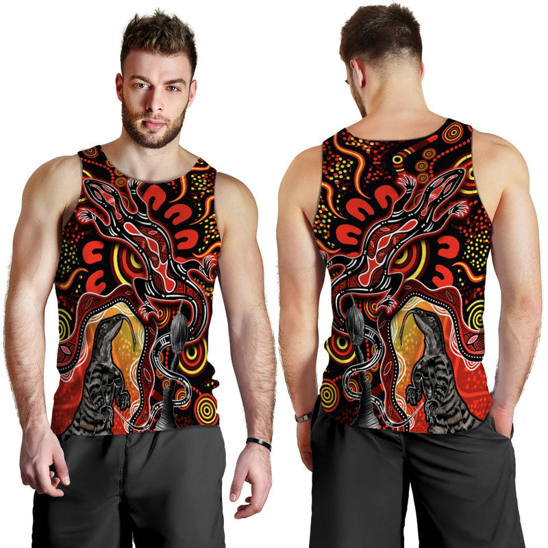 aboriginal-lizard-men-tank-top-red-color