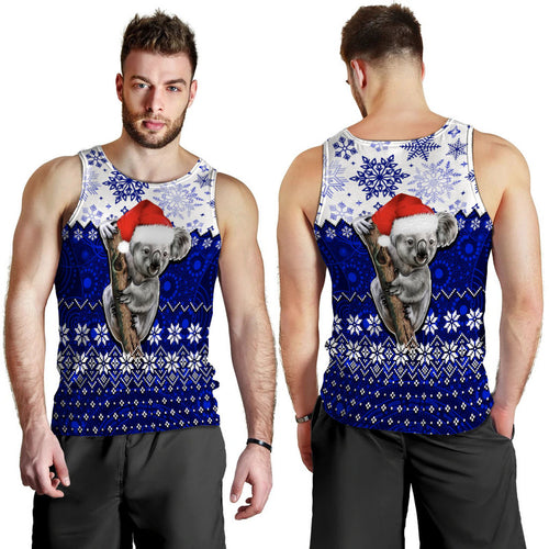 aboriginal-christmas-2022-koala-men-tank-top-blue-style
