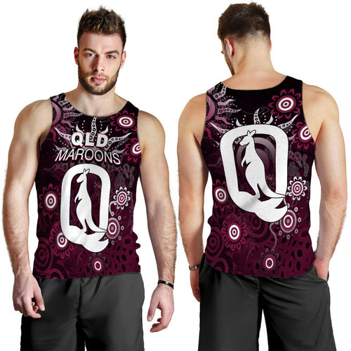QLD Maroons Men Tank Top  Aboriginal  LT6