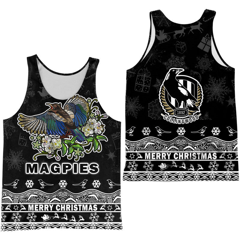 collingwood-pies-unique-winter-season-men-tank-top-magpies-merry-christmas