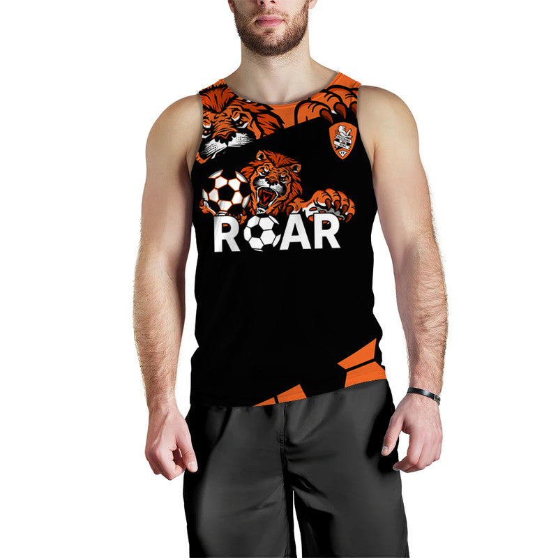 custom-personalised-brisbane-roar-soccer-men-tank-top-the-roar-mascot
