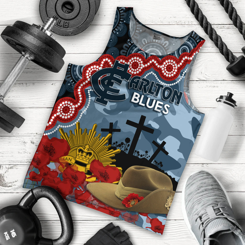 the-blues-football-anzac-2023-men-tank-top-aboriginal-mix-slouch-hat