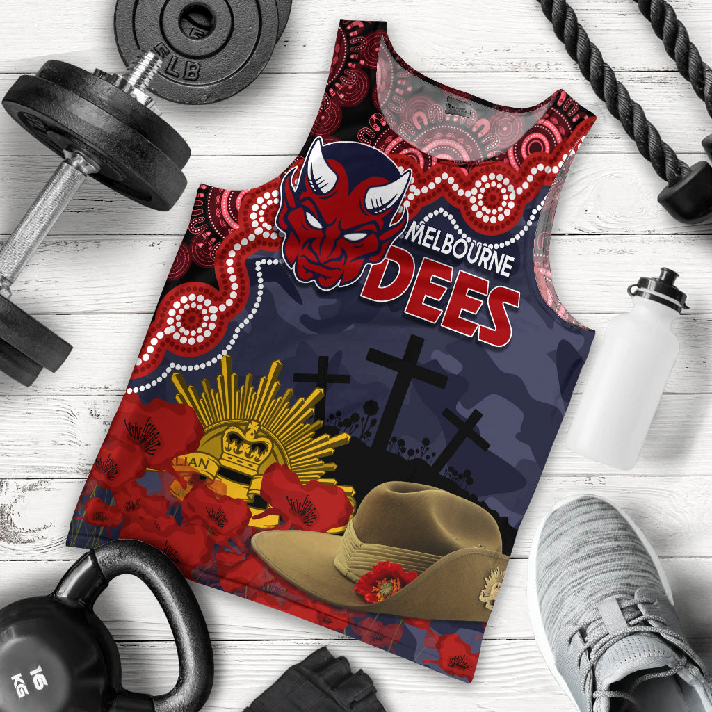 melbourne-dees-football-anzac-2023-men-tank-top-aboriginal-mix-slouch-hat