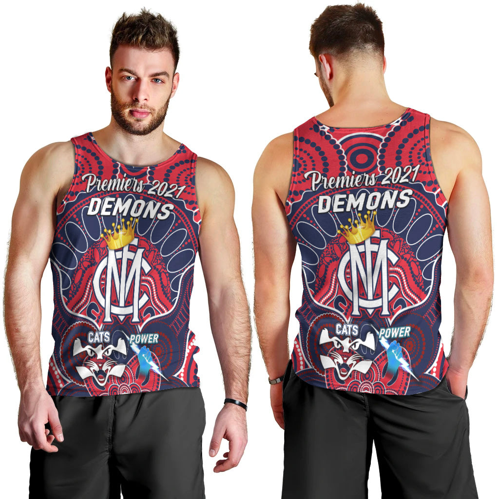 melbourne-demons-indigenous-men-tank-top-football-2021-premiers-the-king