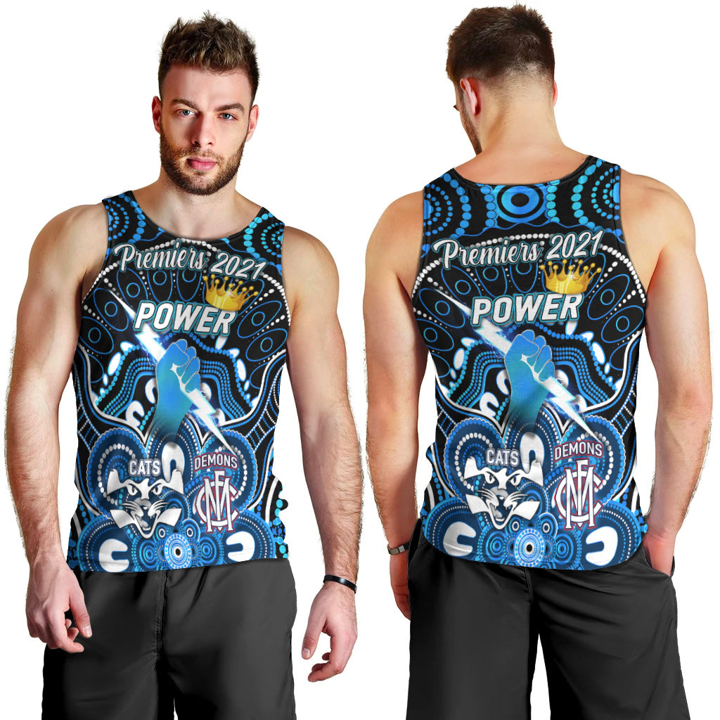 port-adelaide-power-indigenous-men-tank-top-football-2021-premiers-the-king