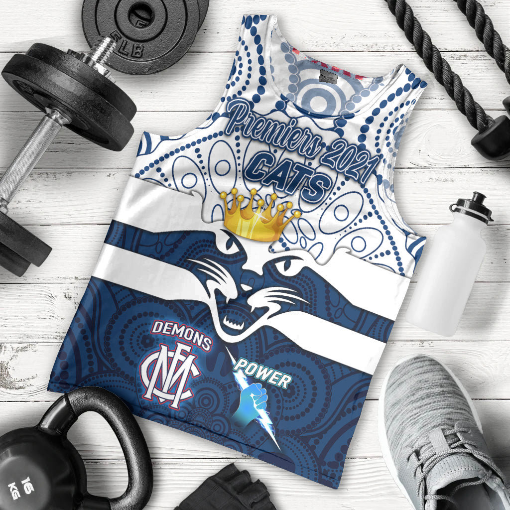 geelong-cats-indigenous-men-tank-top-football-2021-premiers-the-king