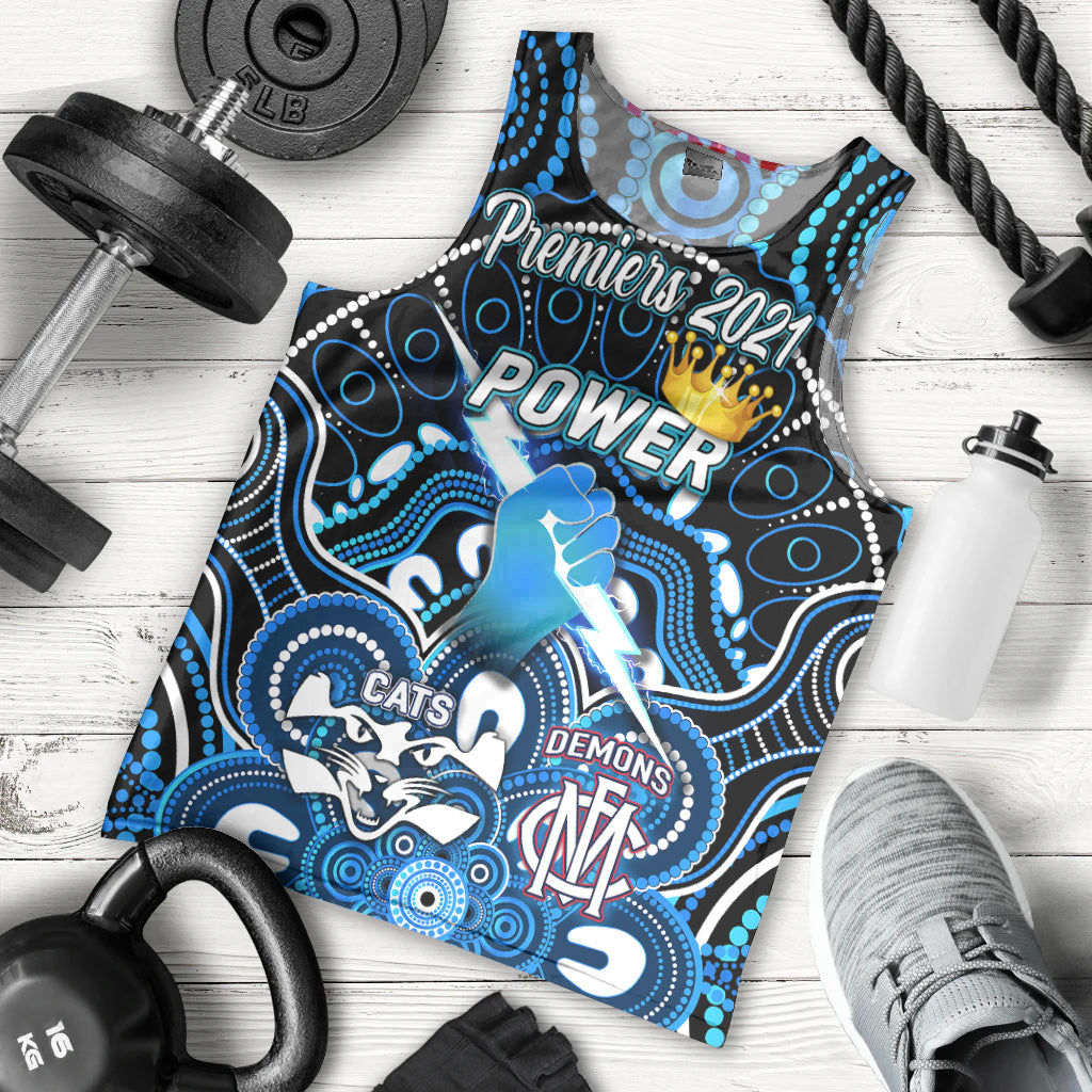 port-adelaide-power-indigenous-men-tank-top-football-2021-premiers-the-king