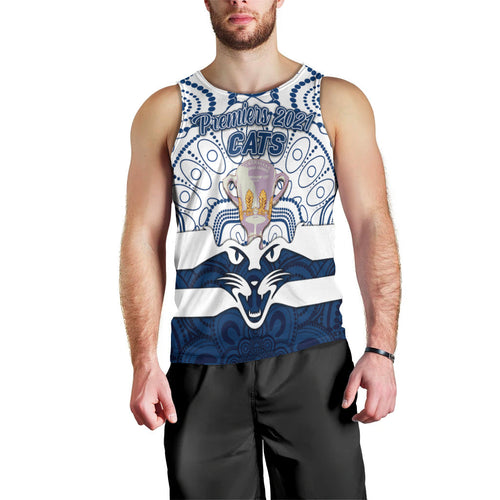 geelong-cats-indigenous-men-tank-top-football-2021-premiers-trophy