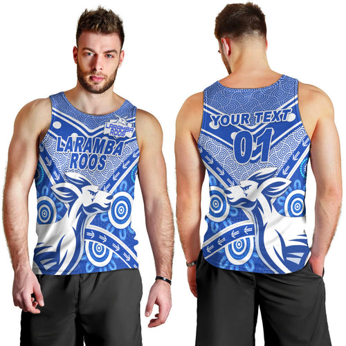 custom-personalised-laramba-roos-football-club-men-tank-top-kangaroos-indigenous-style-custom-text-and-number