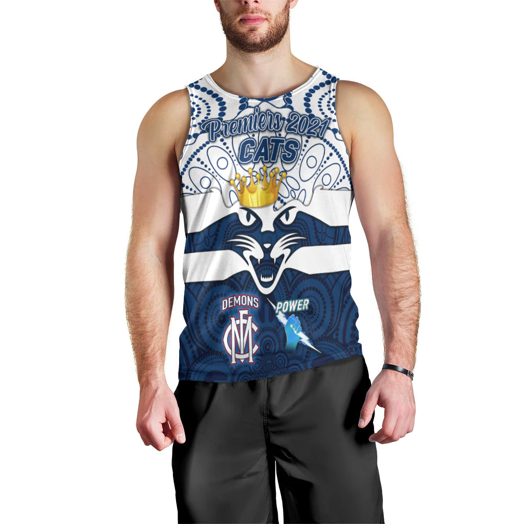 geelong-cats-indigenous-men-tank-top-football-2021-premiers-the-king