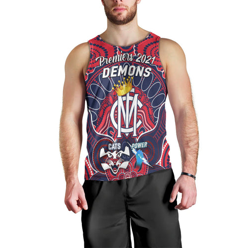 melbourne-demons-indigenous-men-tank-top-football-2021-premiers-the-king