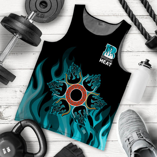 Brisbane Heat Men Tank Top Cricket Simple Style