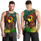 Australia Aboriginal Kangaroo Combine New Zealand Maori Kiwi Bird Men Tank Top - LT2