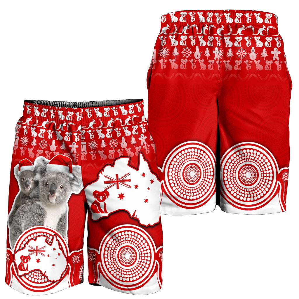 australian-koala-christmas-vibe-with-aboriginal-dot-painting-style-no1-men-shorts
