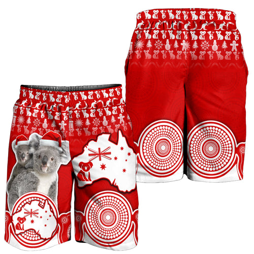 australian-koala-christmas-vibe-with-aboriginal-dot-painting-style-no1-men-shorts
