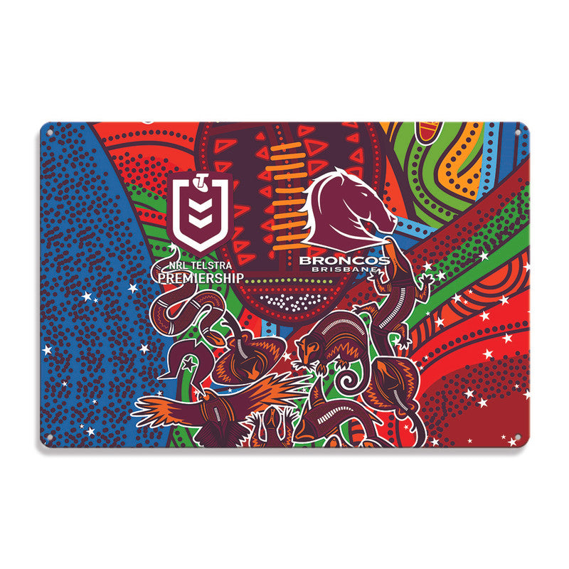 brisbane-broncos-2022-metal-signs-indigenous-vibes