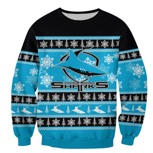 cronulla-sutherland-sharks-sweatshirt-christmas-2021