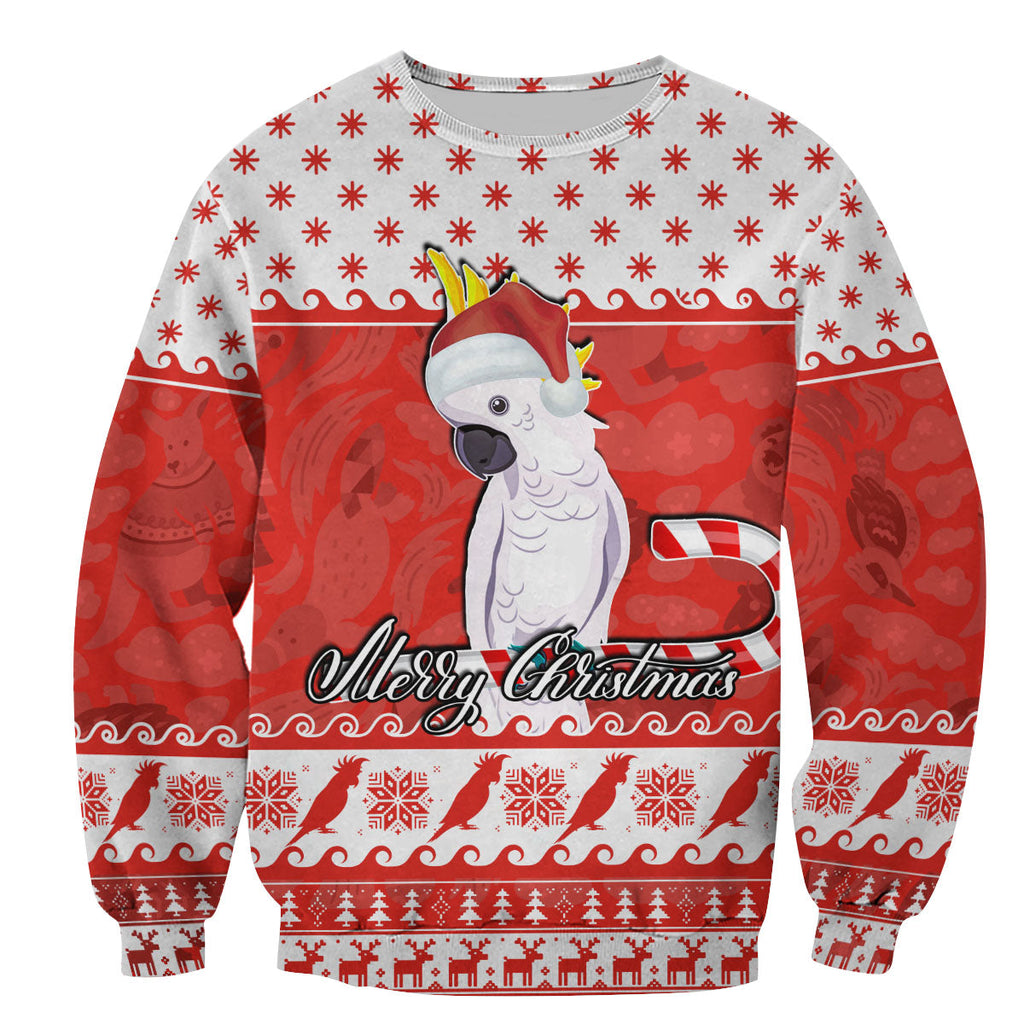 cockatoo-sweatshirt-christmas-australia-red-style