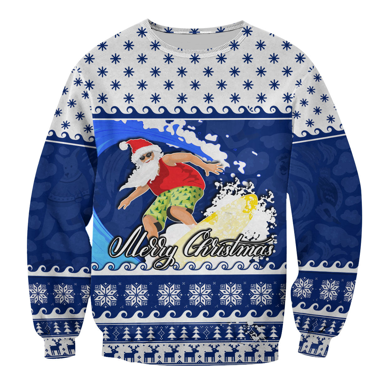 surfing-santa-claus-sweatshirt-christmas-australia-blue-style