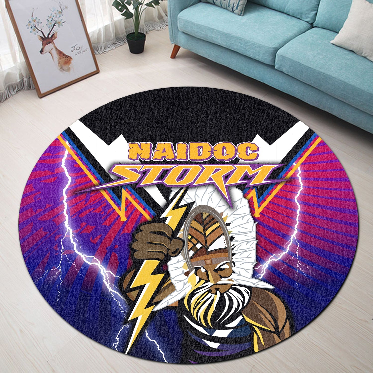 storm-naidoc-week-round-carpet-aboriginal-special-style