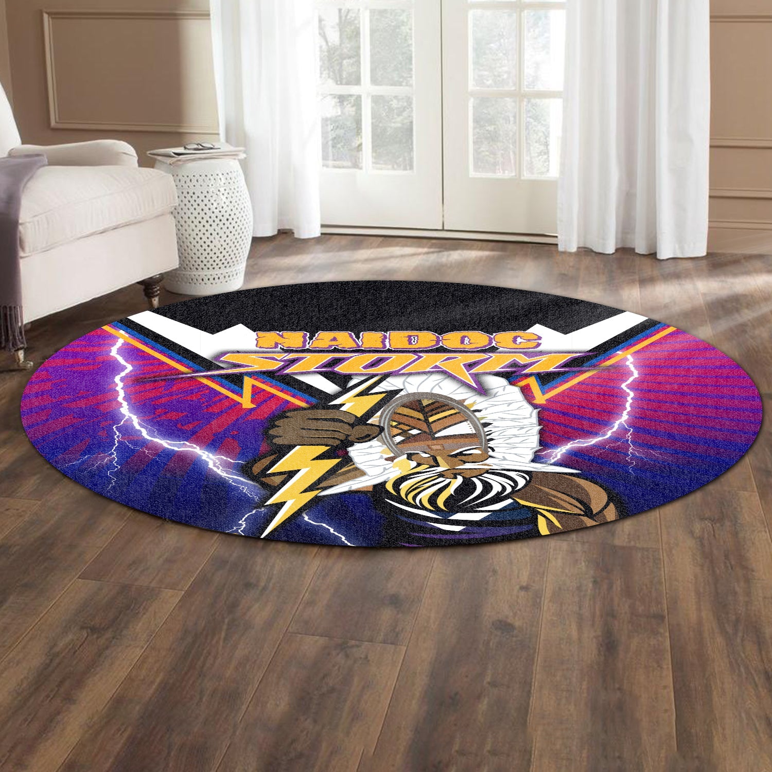 storm-naidoc-week-round-carpet-aboriginal-special-style