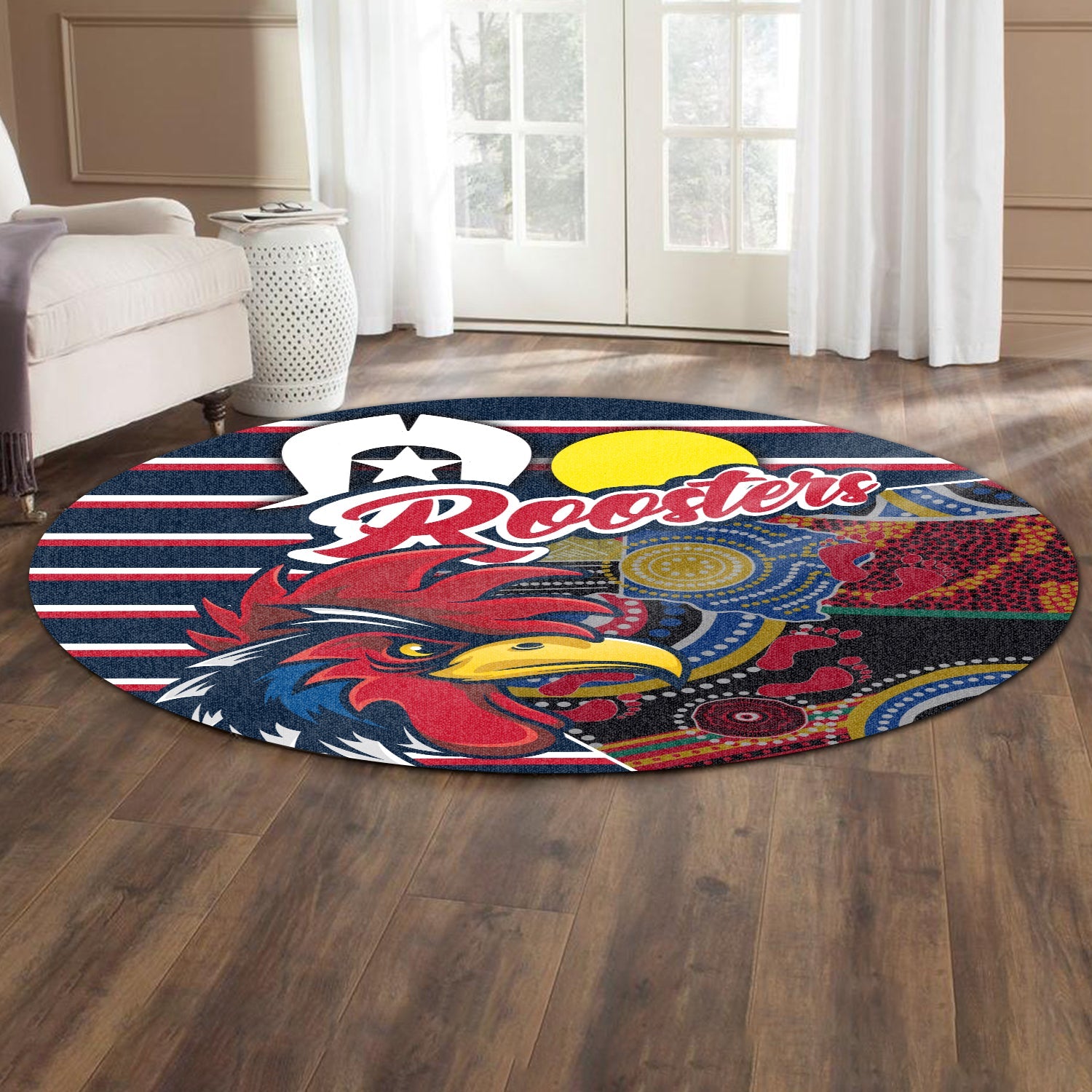 custom-personalised-australia-roosters-naidoc-weeky-round-carpet-sport-style