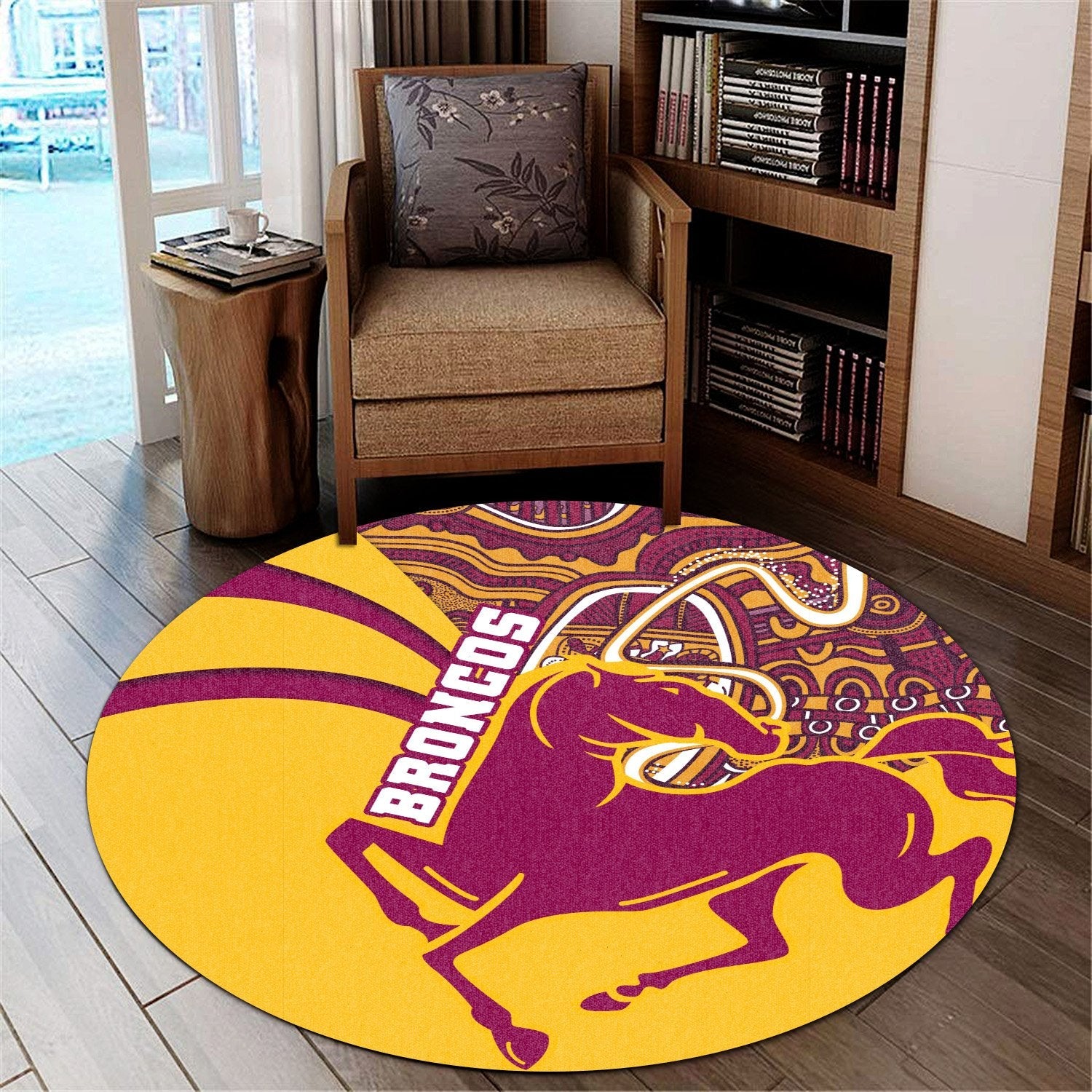 broncos-round-carpet-brisbane-indigenous-style-rainbow