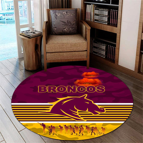 brisbane-broncos-round-carpet-anzac-day-simple-style-maroon