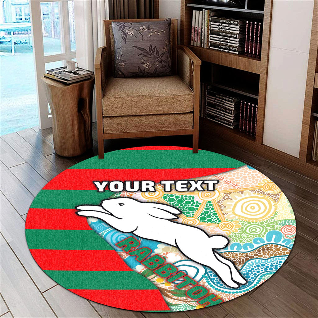 custom-personalised-rabbitohs-round-carpet-aboriginal-sport-style-lt16