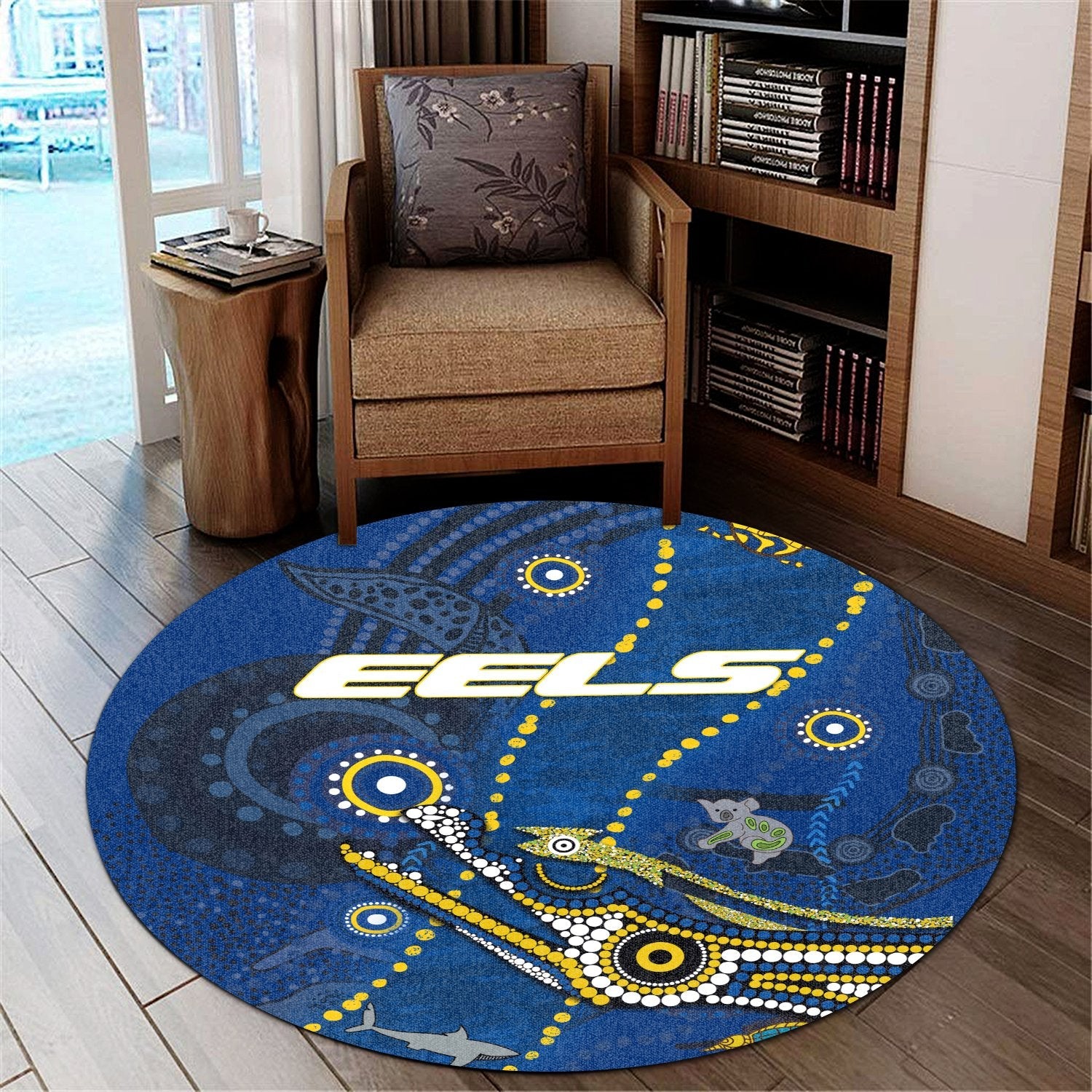 eels-indigenous-round-carpet