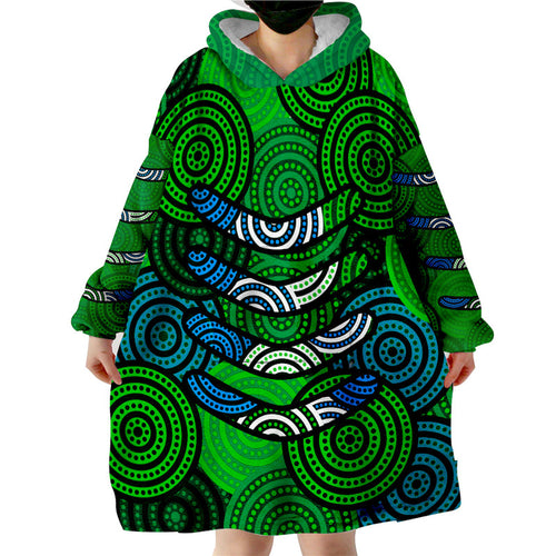 boomerang-aboriginal-dot-patterns-wearable-blanket-hoodie-green-style