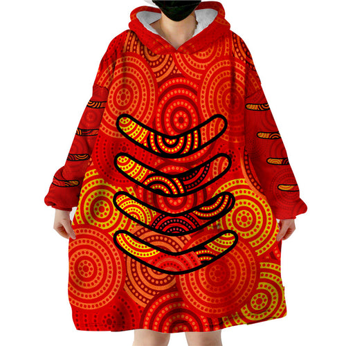 boomerang-aboriginal-dot-patterns-wearable-blanket-hoodie-red-style