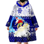 aboriginal-christmas-2022-santa-claus-surfing-wearable-blanket-hoodie-blue-style