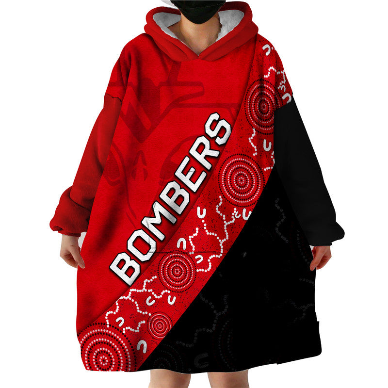 australian-football-league-bombers-wearable-blanket-hoodie