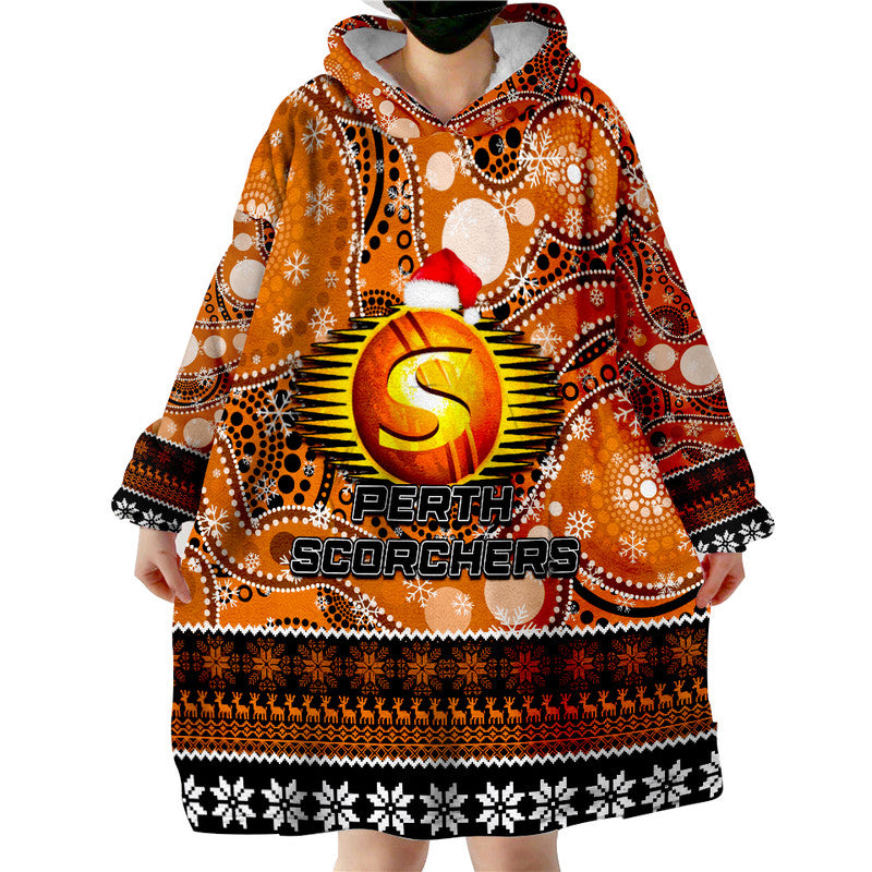 perth-scorchers-christmas-mix-aboriginal-wearable-blanket-hoodie