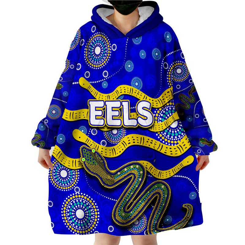 eels-rugby-wearable-blanket-hoodie-aboriginal-blue-style
