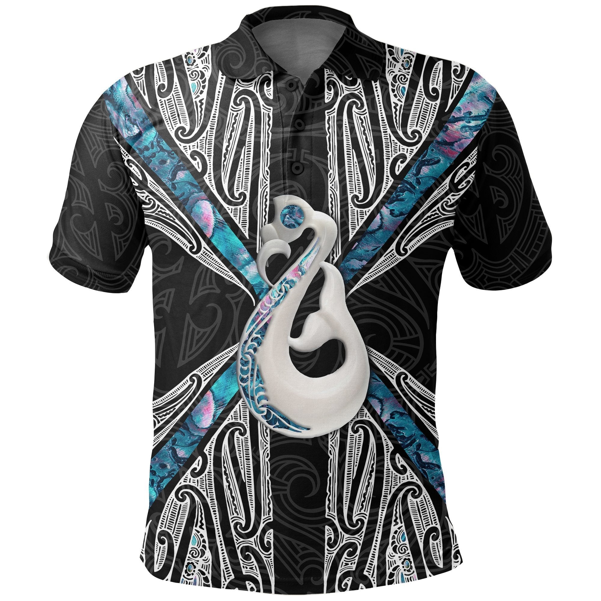 maori-moko-tattoo-polo-shirt-manaia-paua-shell-golf-shirts