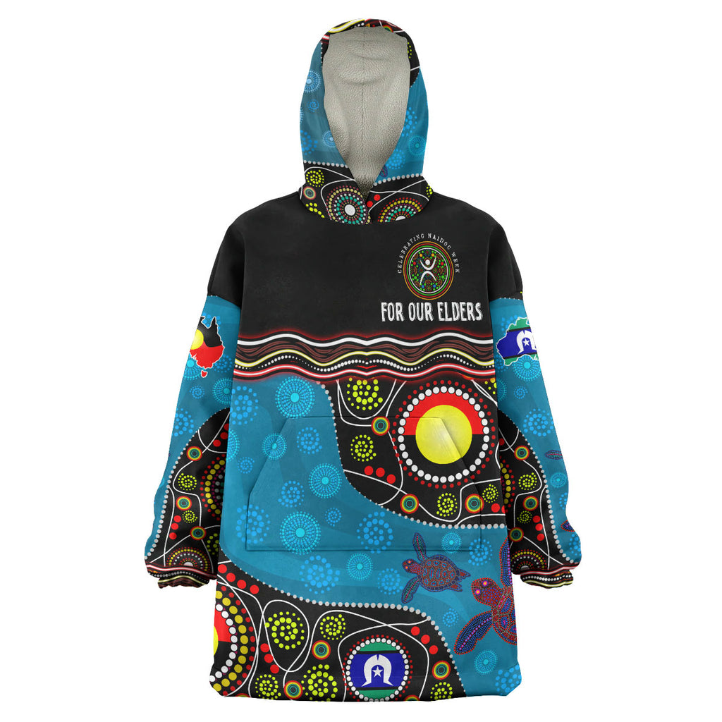 naidoc-week-2023-wearable-blanket-hoodie-australia-culture-art-with-river-and-tortoise-aboriginal-inspired-dot-art-wearable-blanket-hoodie