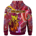 nrlw-broncos-rugby-hoodie-custom-rugby-ball-indigenous-aboriginal-broncos-women-hoodie