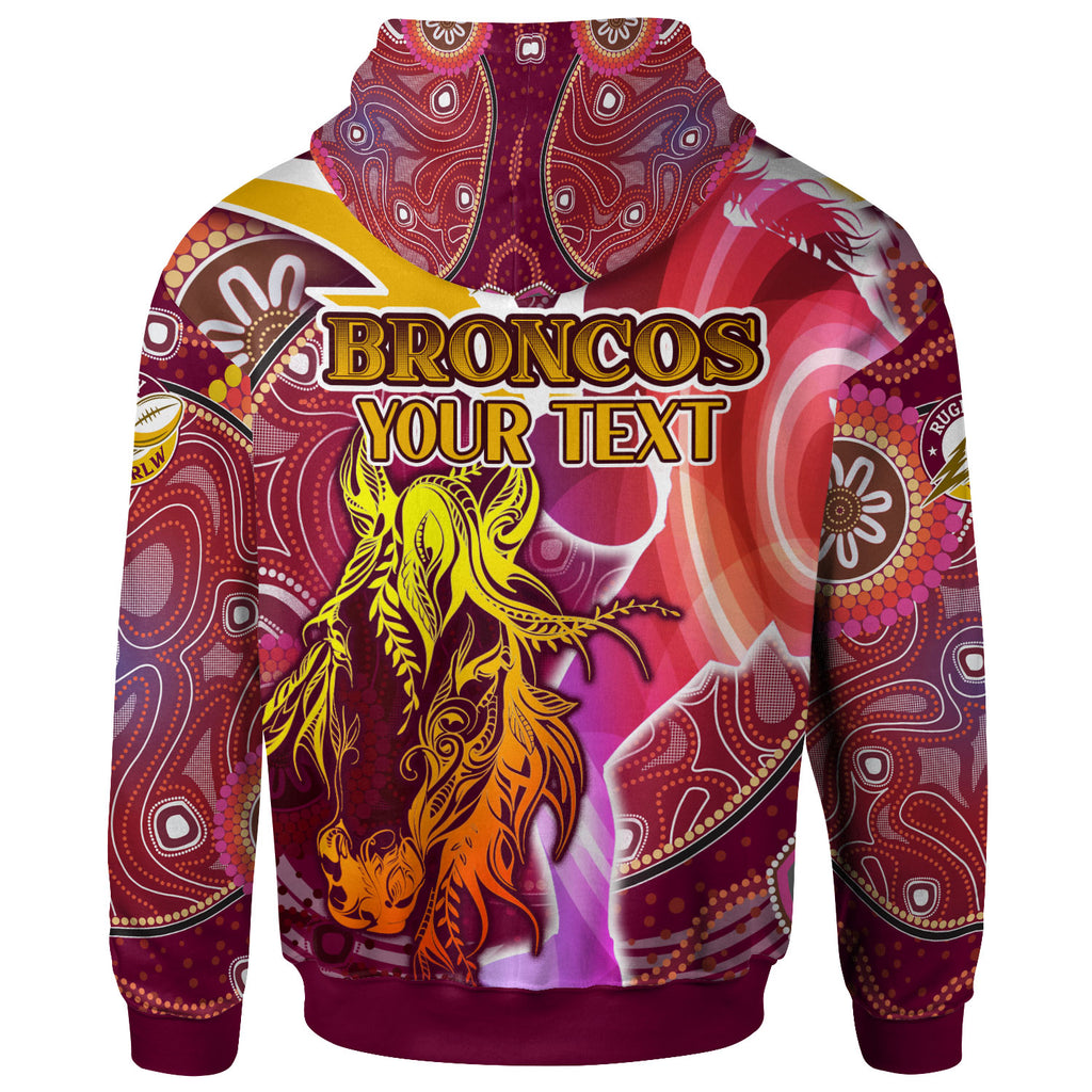 nrlw-broncos-rugby-hoodie-custom-rugby-ball-indigenous-aboriginal-broncos-women-hoodie