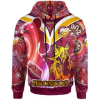 nrlw-broncos-rugby-hoodie-custom-rugby-ball-indigenous-aboriginal-broncos-women-hoodie